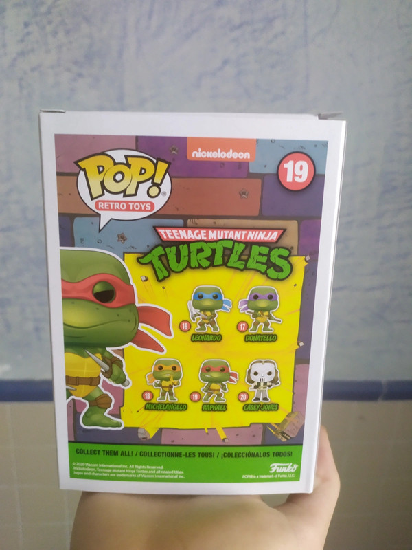 Figurine Donatello, Leonardo, Michelangelo, Raphael ou Casey Jones, Pop! -  Les Tortues Ninja - Funko