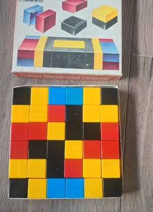 Vintage kubus Steck und Legespiel, merk: plaspi, staat: Goed, € 7,50, € 8,58 inclusief Kopersbescherming