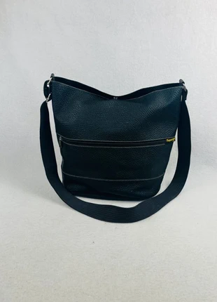 Sac Bandoulière Paquetage Paris Noir Cuir Grainé Vintage Y2K 2000s, marque: Paquetage, état: Très bon état, 24,90 €, 26,85 € Protection acheteurs (Pro) incluse