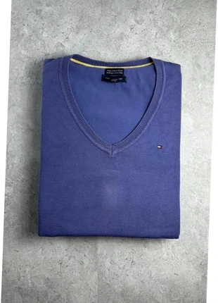 Pull fin mi saison tommy hilfiger Col V Neck | Violet | Taille XL, marque: Tommy Hilfiger, état: Très bon état, taille: XL / 42 / 14, 12,90 €, 14,25 € Protection acheteurs (Pro) incluse