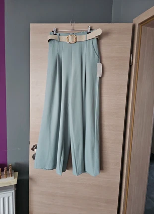 Pantalon vert d'eau Neuf chic confortable avec ceinture, estado: Nuevo con etiquetas, tamaño: Talla única, 15,00 €, 16,45 € Protección al comprador incluida