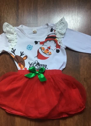 Ensemble body et jupe Noel, marke: Shein, zustand: Sehr gut, größe: 6-9 Monate / 68, 4,00 €, 4,90 € inklusive Vinted-Käuferschutz