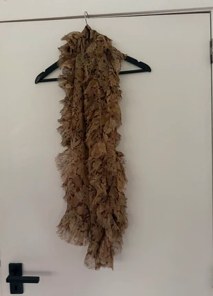 Foulard en soie beige à fleurs Ralph Lauren, merk: Ralph Lauren, staat: Nieuw zonder prijskaartje, € 70,00, € 74,20 inclusief Kopersbescherming