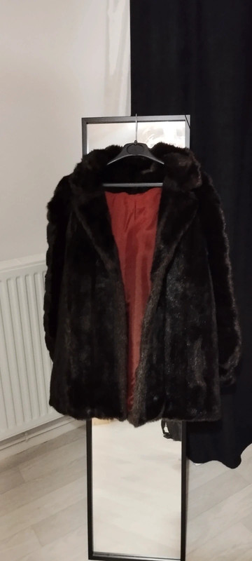 Manteau fausse fourrure marron Dasco