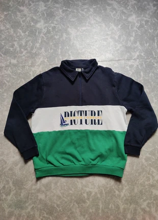 Pull "Half-zip" Picture Taille M Noir/Blanc/Vert, marque: PICTURE, état: Neuf sans étiquette, taille: M, 35,00 €, 37,45 € Protection acheteurs incluse