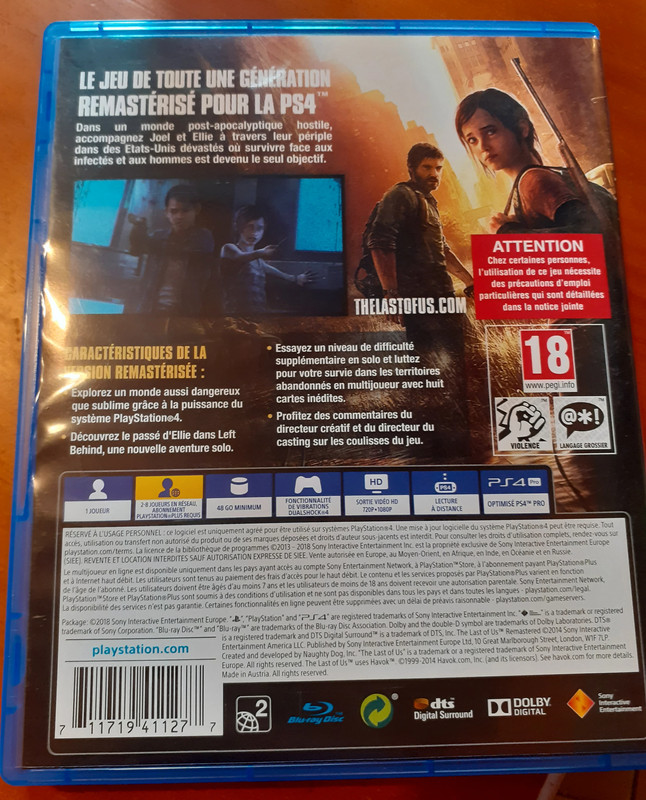 Jeu PS4 The Last of us 2