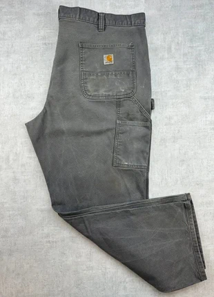 Jean Carhartt Carpenter gris W44 – style workwear, marque: Carhartt, état: Satisfaisant, taille: W44 | FR 54, 19,90 €, 21,60 € Protection acheteurs (Pro) incluse