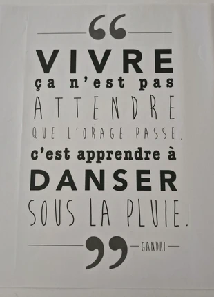 Affiche stickers citation Gandhi, brand: GiFi, condition: New without tags, €2.00, €2.80 includes Buyer Protection