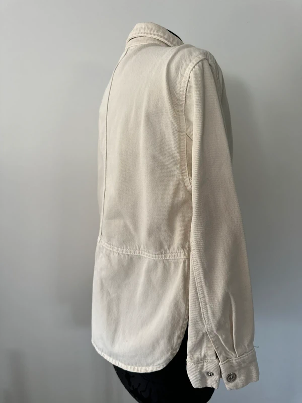 Veste en jeans beige - photo numéro 3