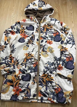 Manteau Vintage Dressing XXL blanc motifs floraux très bon état #198, brand: Vintage Dressing, condition: Very good, size: XXL / 44 / 16, €10.50, €11.73 includes Buyer Protection