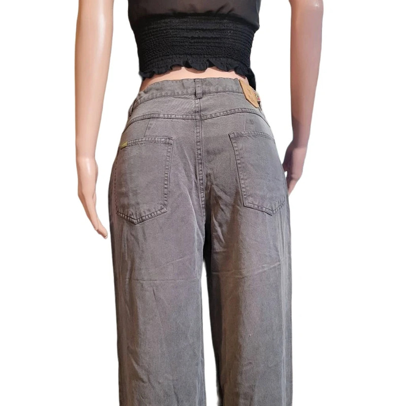 Pulp stovepipe jean high-waisted tencel gray pants M/8 5