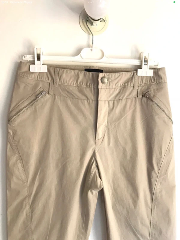 Pantalon beige 3/4 taille 38/40 Eva Kayan - photo numéro 2