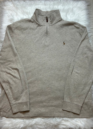 Pull quarter zip Ralph Lauren crème homme - Taille L, brand: Ralph Lauren, condizioni: Ottime, taglia: L, €55.00, €58.45 include la Protezione acquisti