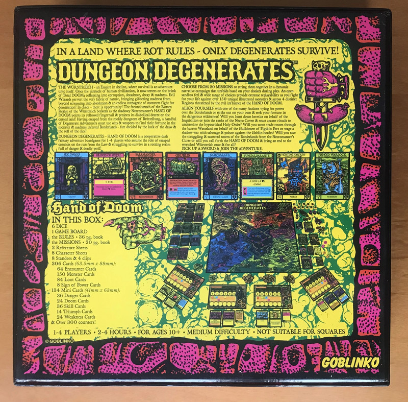 Dungeon Degenerates: Hand of Doom - Gioco da tavolo - Board game - Goblinko 2