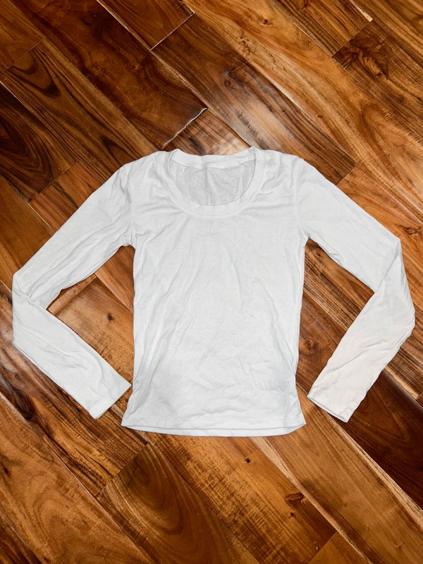 Shein white long sleeve 1