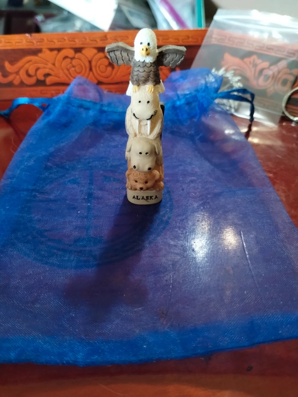 Absolutely adorable is this Alaskan totem pole figurine 1