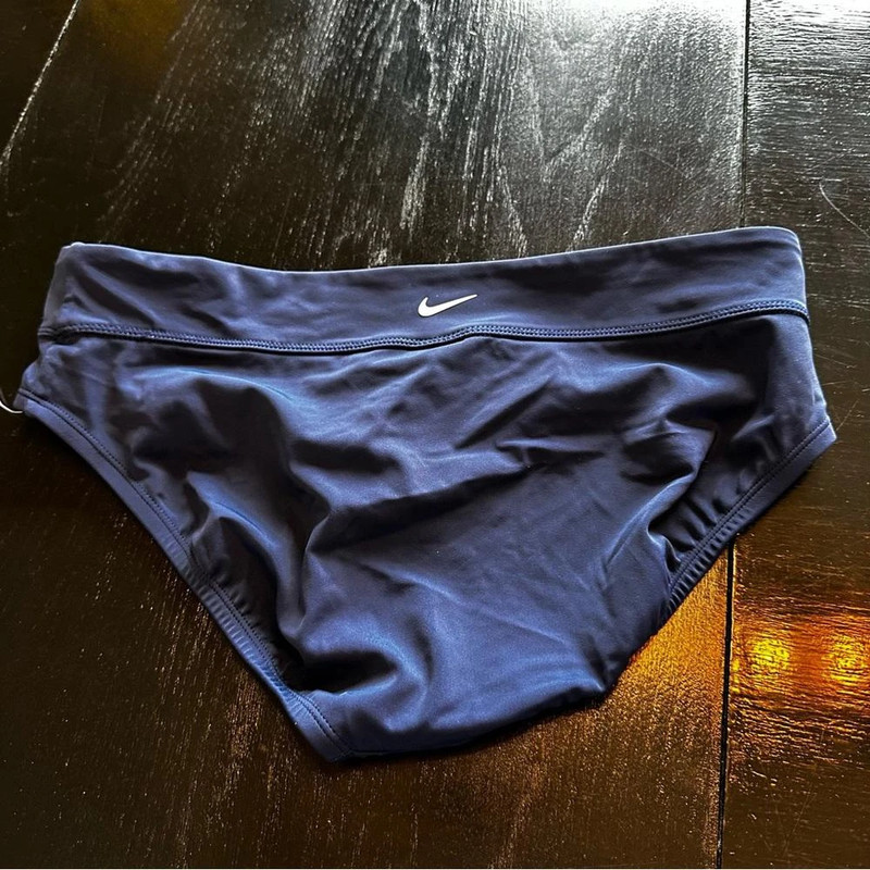 Nwt Nike Large Dark Blue Navy Swim Wear Bottoms No Top Bikini 4