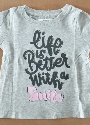 Long shirt cinza menina, marca: CODE, estado: Muito bom, tamanho: 18-24 meses / 86 cm, €2.00, €2.80 inclui Proteção do Comprador