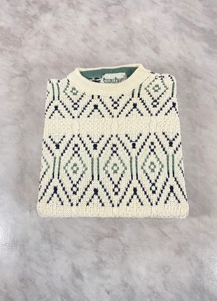 Pull nordique homme écru bleu vintage premium taille L ajusté ou M plus confort Code 174, marca: Vintage Dressing, estado: Muy bueno, tamaño: L, 25,00 €, 26,95 € Protección al comprador Pro incluida