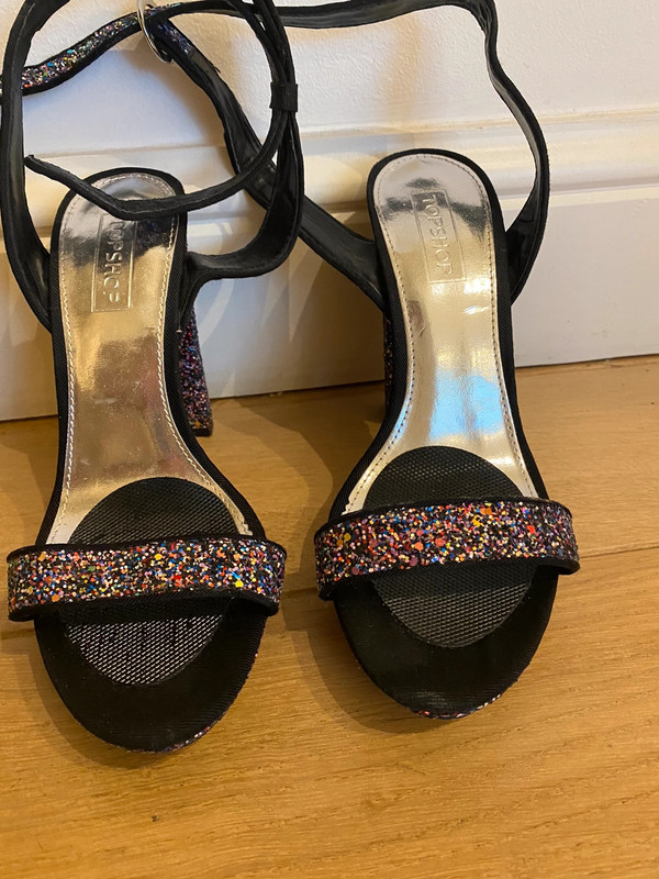 Topshop hot sale glitter heels