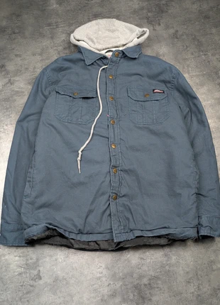 Manteau à capuche Dickies bleu et gris 100% cotton - size M / 38, marca: Dickies, estado: Muito bom, tamanho: M / 38 / 10, €24.90, €26.85 inclui Proteção do Comprador