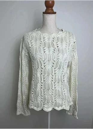 Pull sweat col rond en maille worthington essentials blanc pour femme taille M, marke: Worthington, zustand: Sehr gut, größe: M / 38 / 10, 14,00 €, 15,40 € inklusive Vinted-Käuferschutz