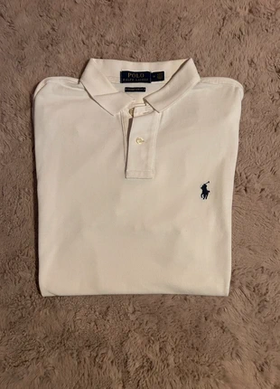 Polo Ralph Lauren blanc M Custom Slim Fit, merk: Ralph Lauren, staat: Nieuw zonder prijskaartje, maat: M, € 40,00, € 42,70 inclusief Kopersbescherming