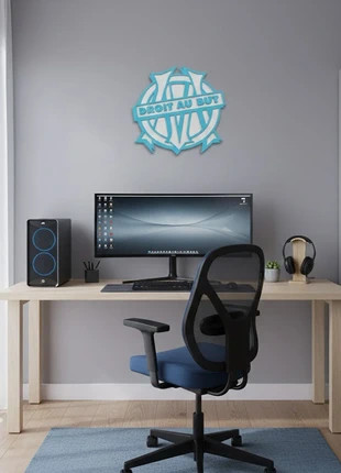 Superbe Décoration Murale OM - Droit Au But !, marque: Olympique De Marseille, état: Très bon état, 10,00 €, 11,20 € Protection acheteurs incluse