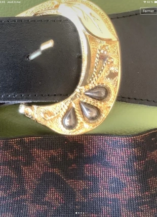 #ceinture élastique neuve boucle dorée travaillée 🇫🇷Maya # 80 cm, marca: Maya, estado: Nuevo sin etiquetas, tamaño: 80 cm, 24,00 €, 25,90 € Protección al comprador incluida