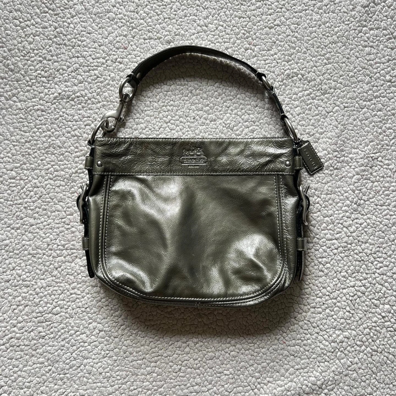 Vintage metallic green leather purse - Coach 1