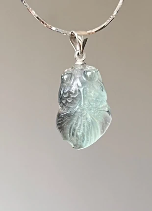 Pendentif fluorite naturelle sculptée, brand: fluorite, condition: Very good, €12.00, €13.30 includes Buyer Protection Pro