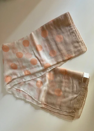 Pañuelo de lunares blanco, marrón y naranja claro Moda In París, marque: Vintage, état: Neuf sans étiquette, 5,00 €, 5,95 € Protection acheteurs incluse
