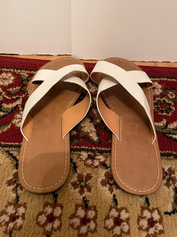 Charlotte Russe white sandals 2