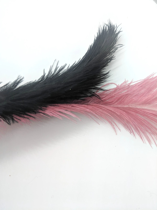 Ostrich Feather Hair Comb 3