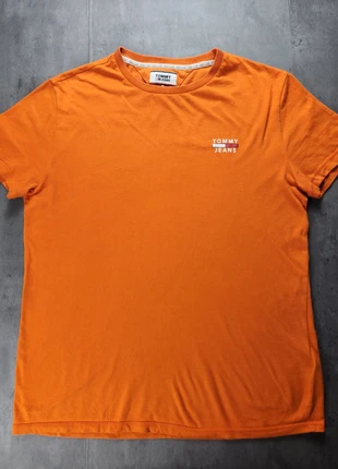 T-shirt Tommy Jeans orange homme - Taille M, marke: Tommy Jeans, zustand: Sehr gut, größe: M, 8,00 €, 9,10 € inklusive Vinted-Käuferschutz