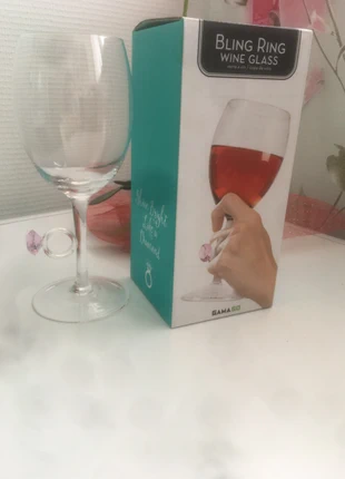 Verre à vin cristal avec bague diamant, estado: Novo sem etiquetas, €8.00, €9.10 inclui Proteção do Comprador