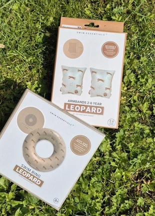 Set van 2 | Zwembandjes 2-6 jaar | Zwemring 55 cm | Luipaard | Bruin | Wit, merk: Swim Essentials, staat: Nieuw met prijskaartje, € 17,50, € 19,08 inclusief Kopersbescherming Pro