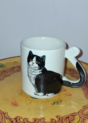 Vintage Black And White Tuxedo Cat Mug Japan, brand: Vintage Boutique, condition: Very good, £8.00, £9.10 includes Buyer Protection