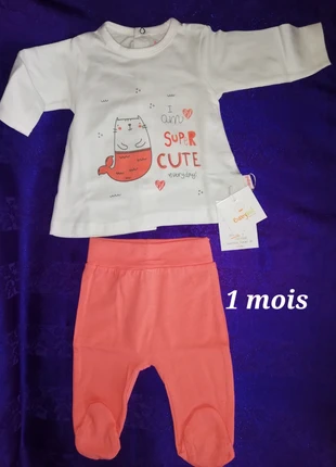 Ensemble 1 mois, brand: Babybol, condition: New with tags, size: 1-3 months / 56 cm, €8.00, €9.10 includes Buyer Protection
