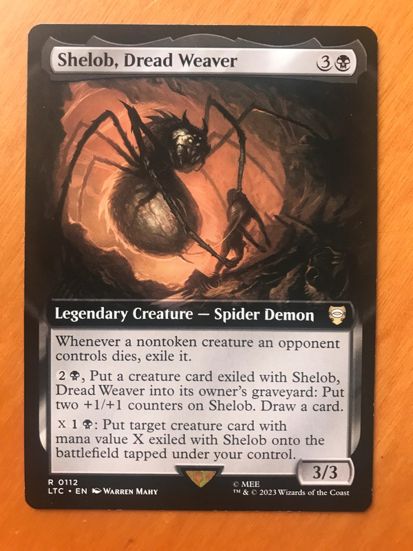 Shelob Dread Weaver Extended Art - Signore degli Anelli Commander Lord of the Rings - Magic MTG 1