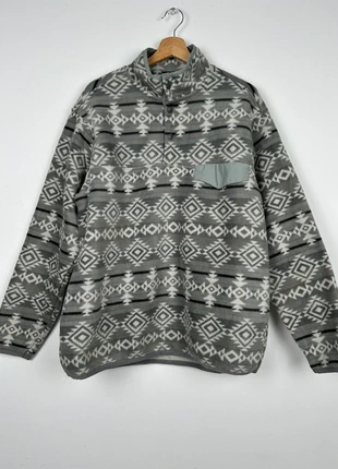 Pull half 1/4 zip polaire vintage à motifs homme - pull polaire homme - pull vintage homme, brand: Vintage Dressing, condition: Very good, size: L, €24.99, €26.94 includes Buyer Protection