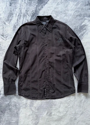 chemise à manches longues g-star raw noire à rayures blanches taille l logo brodé, marque: G-Star, état: Très bon état, taille: L, 29,00 €, 31,15 € Protection acheteurs (Pro) incluse