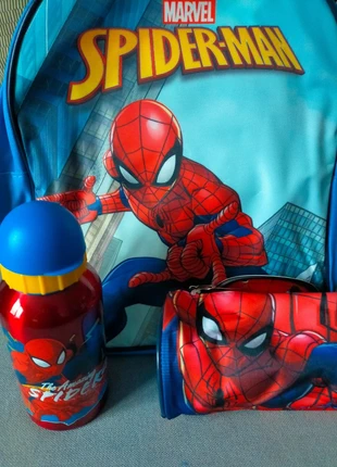 Pack Rentrée Spider-Man – Neuf (sac + trousse + gourde aluminium), estado: Nuevo con etiquetas, 18,00 €, 19,60 € Protección al comprador Pro incluida