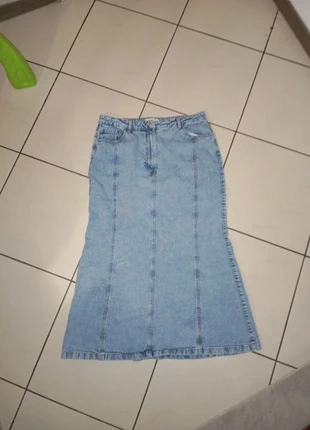 Jupe en jean, marque: Primark, état: Très bon état, taille: XXL / 44 / 16, 2,00 €, 2,80 € Protection acheteurs incluse