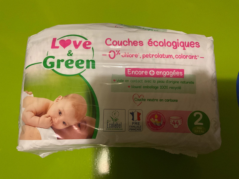Couches Love and Green taille 2 - Love & Green