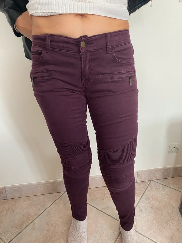 jean skinny bonobo taille 38 prune