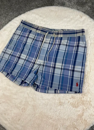 Short de Bain Ralph Lauren Bleu Logo Brodé Rouge, marque: Ralph Lauren, état: Bon état, taille: M, 14,00 €, 15,40 € Protection acheteurs (Pro) incluse