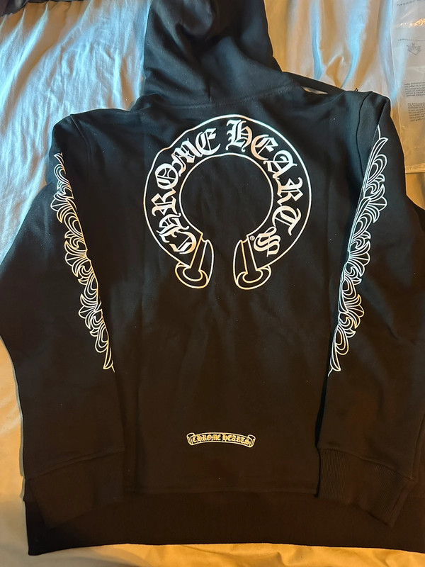 Chrome hearts Floral Horseshoe zip up 3