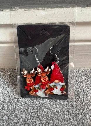 Wooden Christmas Earrings, brand: no brand, condition: New with tags, £3.75, £4.64 includes Buyer Protection