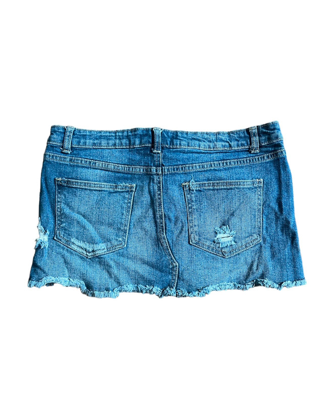 Y2k Denim Micro Mini Skirt 3